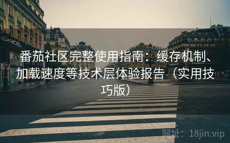 番茄社区完整使用指南:缓存机制、加载速度等技术层体验报告(实用技巧版) 番茄社区完整使用指南:缓存机制、加载速度等技术层体验报告(实用技巧版)