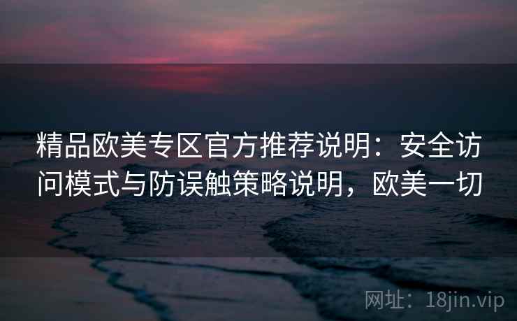 精品欧美专区官方推荐说明：安全访问模式与防误触策略说明，欧美一切