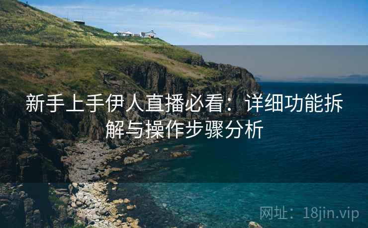 新手上手伊人直播必看：详细功能拆解与操作步骤分析