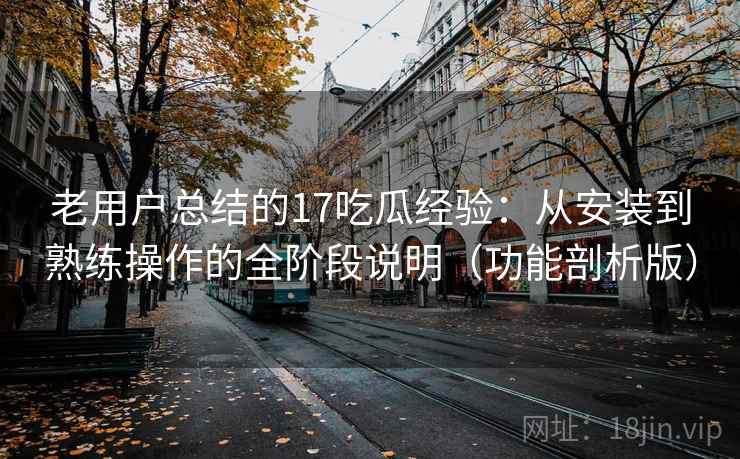 老用户总结的17吃瓜经验：从安装到熟练操作的全阶段说明（功能剖析版）