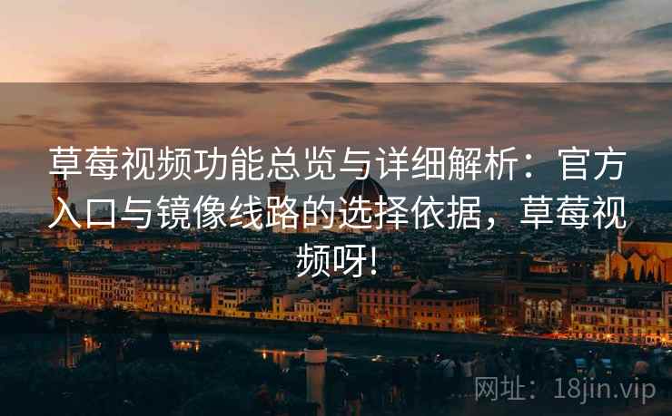 草莓视频功能总览与详细解析：官方入口与镜像线路的选择依据，草莓视频呀!