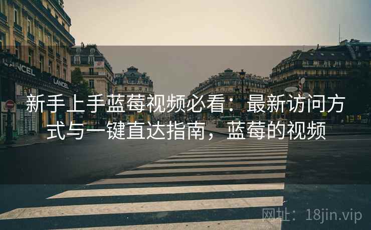 新手上手蓝莓视频必看：最新访问方式与一键直达指南，蓝莓的视频